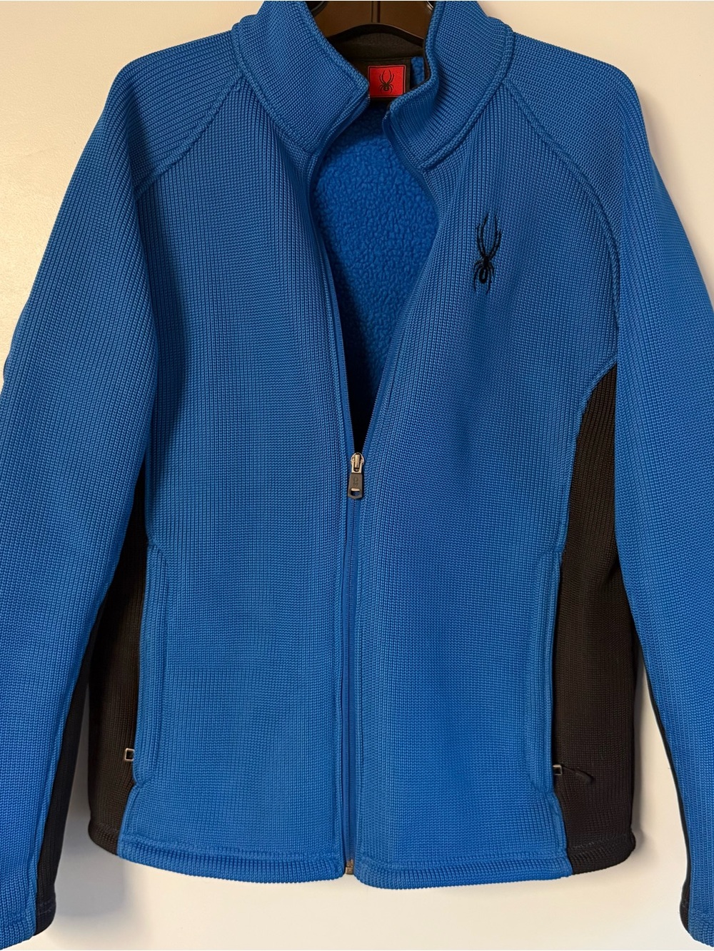 Spyder Kids Royal Blue Full-Zip Jacket with Black Panels